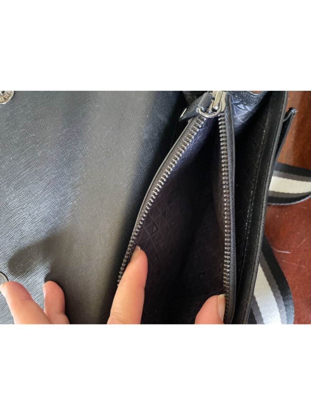 Botkier Cobble Hill Expander Leather Crossbody Bag - Black - Picture 11 of 13